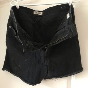 High rise black shorts